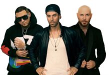 Enrique Iglesias (c), el cubanoestadounidense Pitbull (d) y el DJ y productor cubano IAmChino