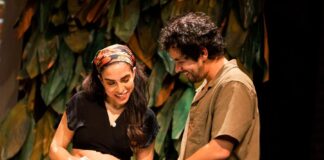 Mariana Da Silva (i) junto al actor Andres Velez
