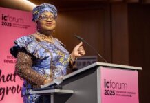 Directora OMC relativiza la guerra arancelaria y afirma que EEUU no saldrá de organización Ngozi Okonjo-Iweala