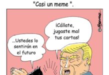 "Casi un meme" caricatura