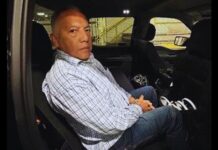 exmilitar nicaragüense Javier Zeledón Reyes esposado
