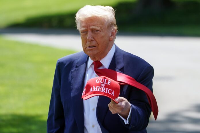 US President Donald Trump departs to Michigan on his 100 days in office