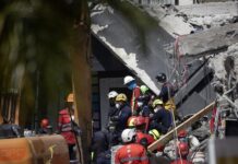 Equipos de rescate trabajan en la búsqueda de víctimas al interior de la discoteca Jet Set (2)
