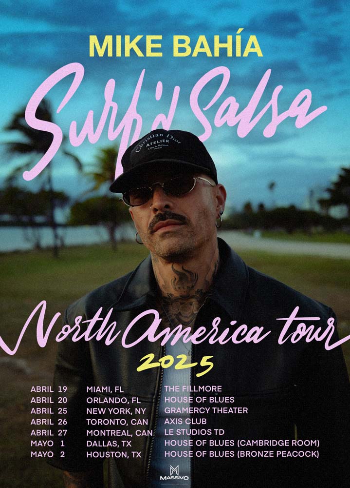 MIKE BAHIA TOUR 2025 POSTER