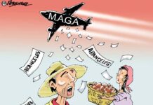 Latinoamérica: aranceles caricatura