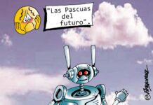 "Las Pascuas del futuro" caricatura