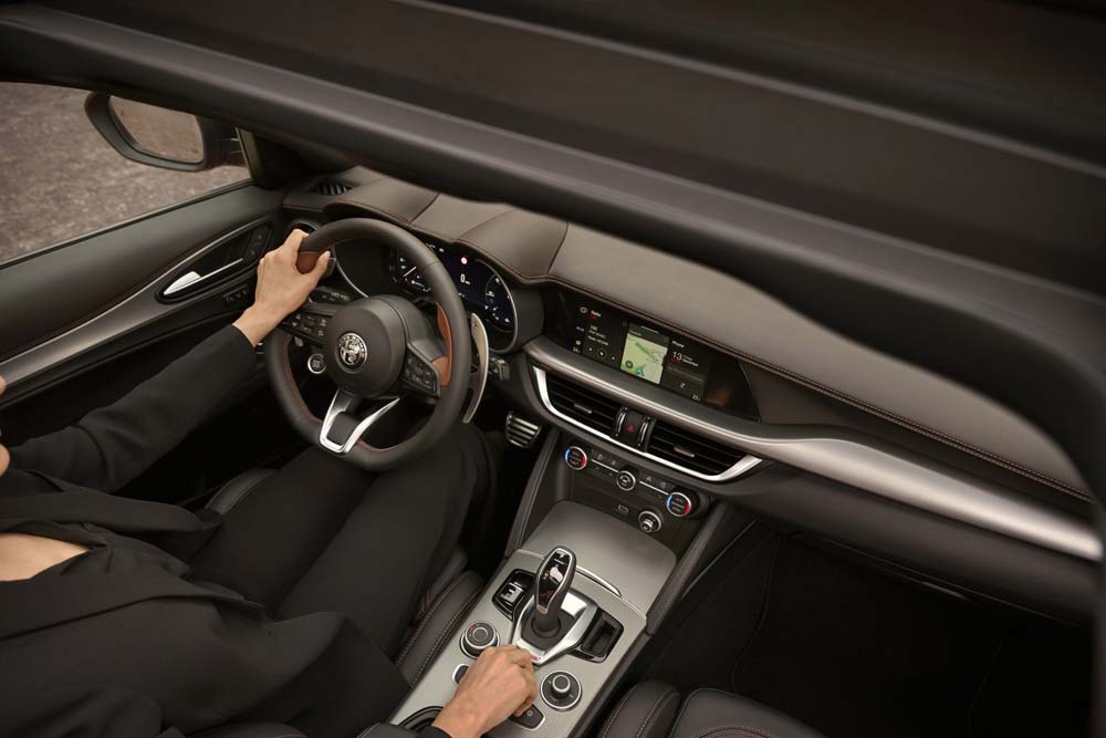 2025 Alfa Romeo Stelvio Intensa (European model shown)