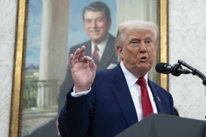 President Trump at Swearing-In Ceremony for Jeanine Pirro in Washington Trump