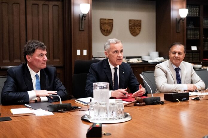 Canadas Prime Minister Mark Carney holds his first cabinet meeting in Ottawa Mark Carney