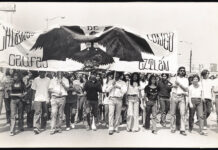 protesta por los derechos civiles en Los Ángeles, California