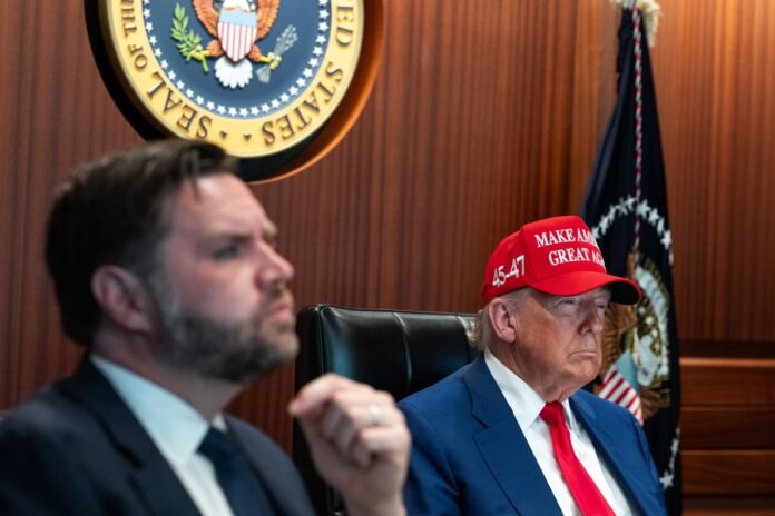 President Trump in Situation Room of White House