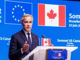 Trump amenaza con un arancel del 50 % a aeronaves de Canadá por certificación de aviones Mark Carney