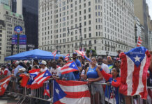 Puertorriqueños ondean miles de banderas en su esperado Desfile Anual de Nueva York