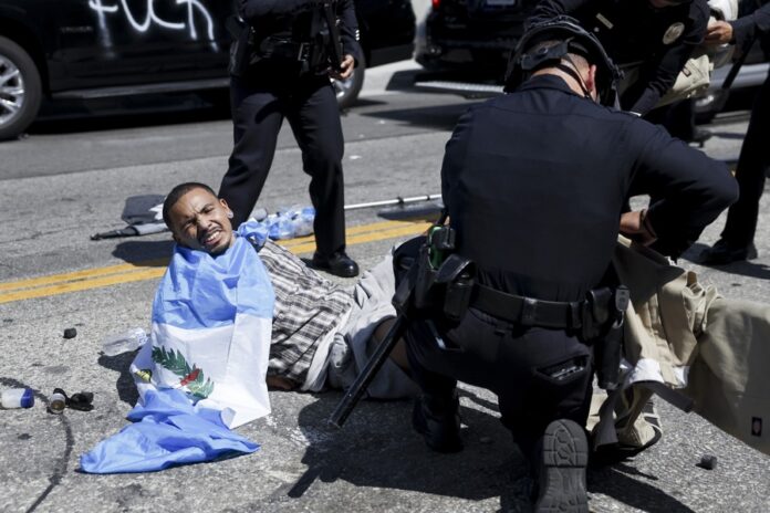 National Guard deployed by President Trump as anti-ICE protests continue in Los Angeles detenidos de diversos países en protestas de Los Ángeles