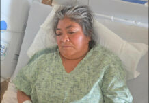inmigrante identificada como Matilde durante su hospitalización