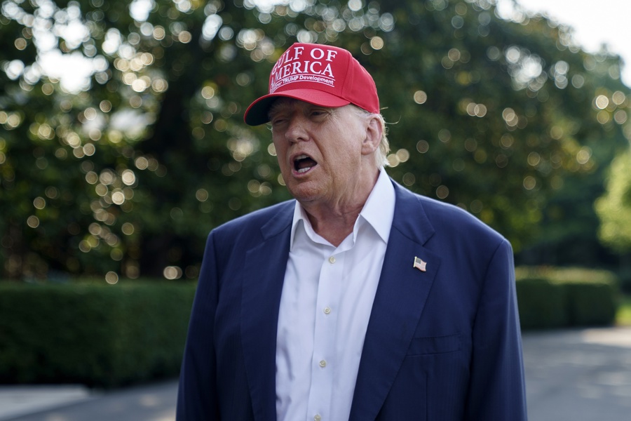 US President Trump leaves for Florida to visit a new immigration detention facility Trump