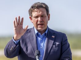Florida Governor DeSantis holds press conference at Alligator Alcatraz detention facility