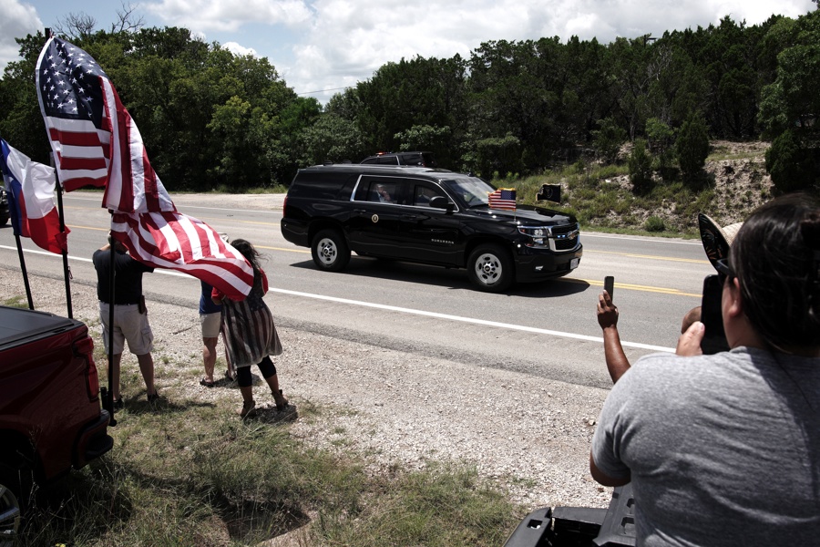 Trump visita Texas
