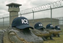 La visita de Trump a Alligator Alcatraz estuvo marcada por sus burlas sobre los peligros que correrán los reclusos que intenten huir por la presencia de caimanes en los alrededores.