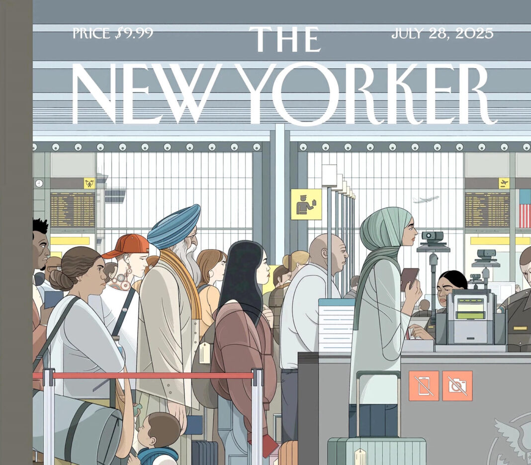 Ilustrador español alza la voz en el New Yorker contra la política migratoria de Trump