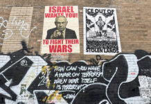 "Liberen a DC", Washington protesta con carteles y pegatinas la "toma hostil" de Trump