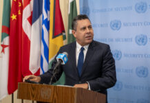 El embajador de Venezuela ante la Organización de las Naciones Unidas (ONU), Samuel Moncada