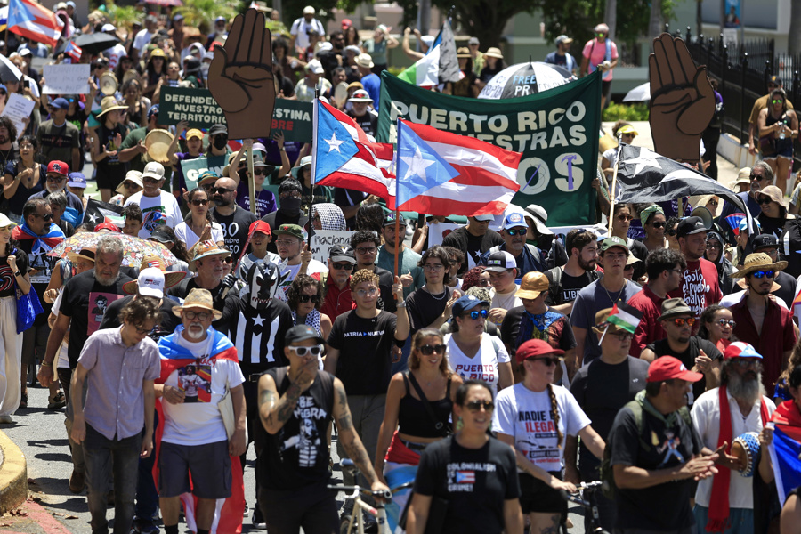 Marcha por la independencia para Puerto Rico