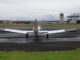 avioneta en el aeropuerto de Isla Grande este domingo, en San Juan
