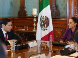 La presidenta de México, Claudia Sheinbaum, recibe al secretario de Estado de EEUU, Marco Rubio