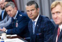 Secretary of Defense Pete Hegseth meets with Singapore's Minister for Defense Chan Chun Sing