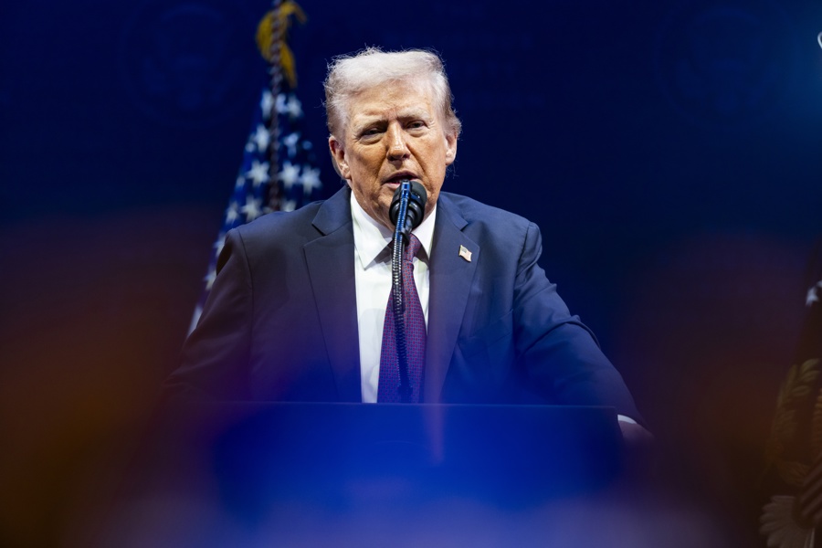 US President Trump attends Religious Liberty Commission at Museum of the Bible Trump