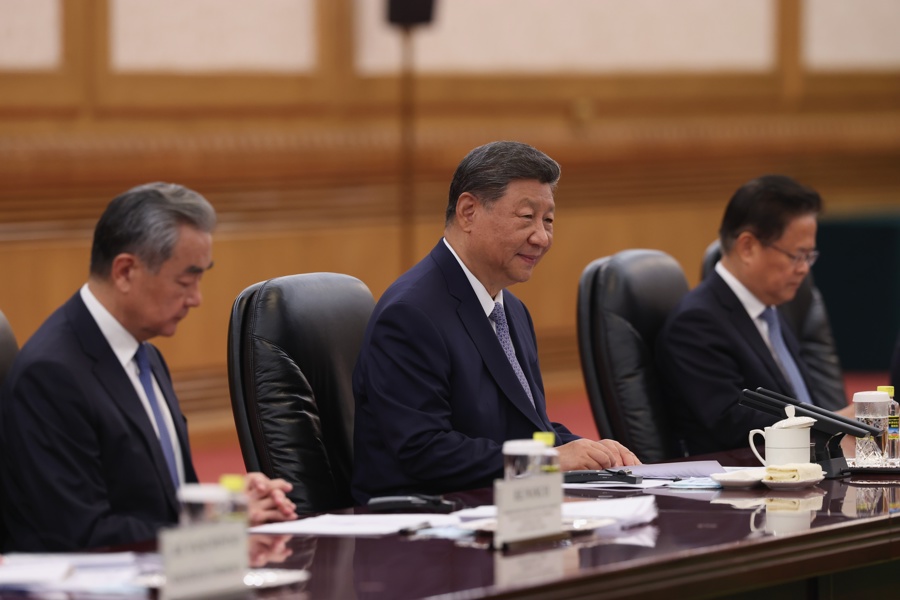 Congo Republic president visits China Xi Jinping
