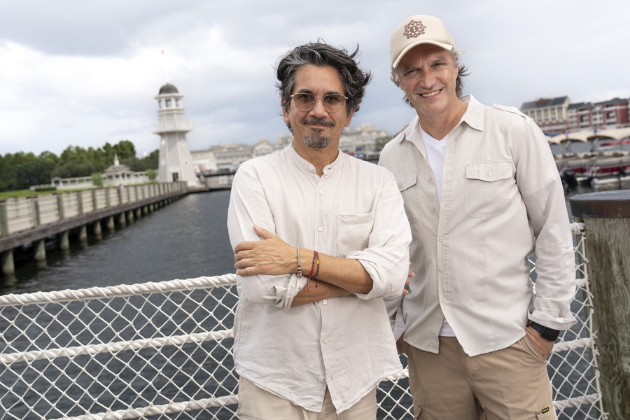 ntegrantes del dúo de pop latino Bacilos, Jorge Villamizar (i) y André López