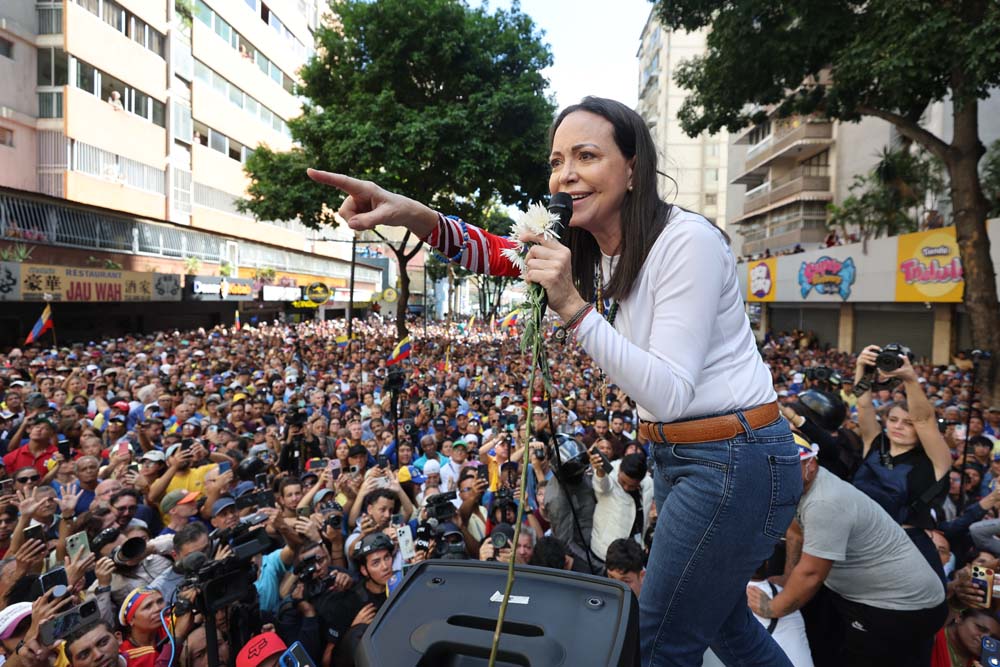 La l&iacute;der opositora de Venezuela Mar&iacute;a Corina Machado, Premio Nobel de la Paz 2025
