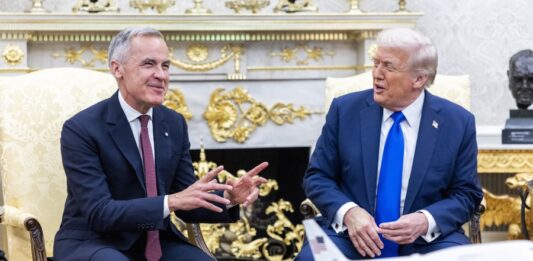 Canadian Prime Minister Carney visits US President Trump at White House