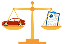 ¿Auto nuevo o seguro de salud? Un dilema para miles de familias (KFF Health News illustration; Getty Images)