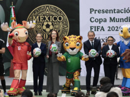 La presidenta de México Claudia Sheinbaum presenta los avances rumbo al Mundial de Fútbol 2026