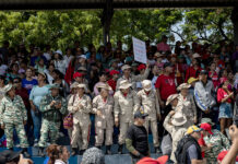 Maduro y principales cabezas del chavismo salen a las calles en medio de tensión con EEUU
