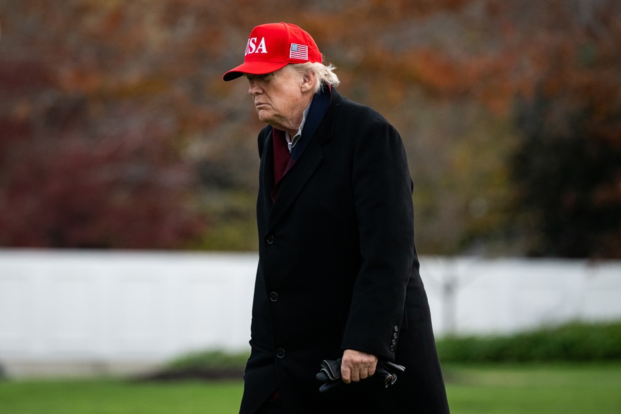 President Trump arrives at White House President Trump
