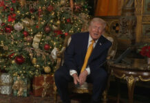 Trump asegura a un niño que vigila que un Santa Claus "malo" no entre a Estados Unidos Trump