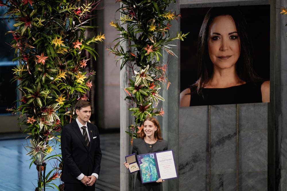Nobel Peace Prize award ceremony 2025