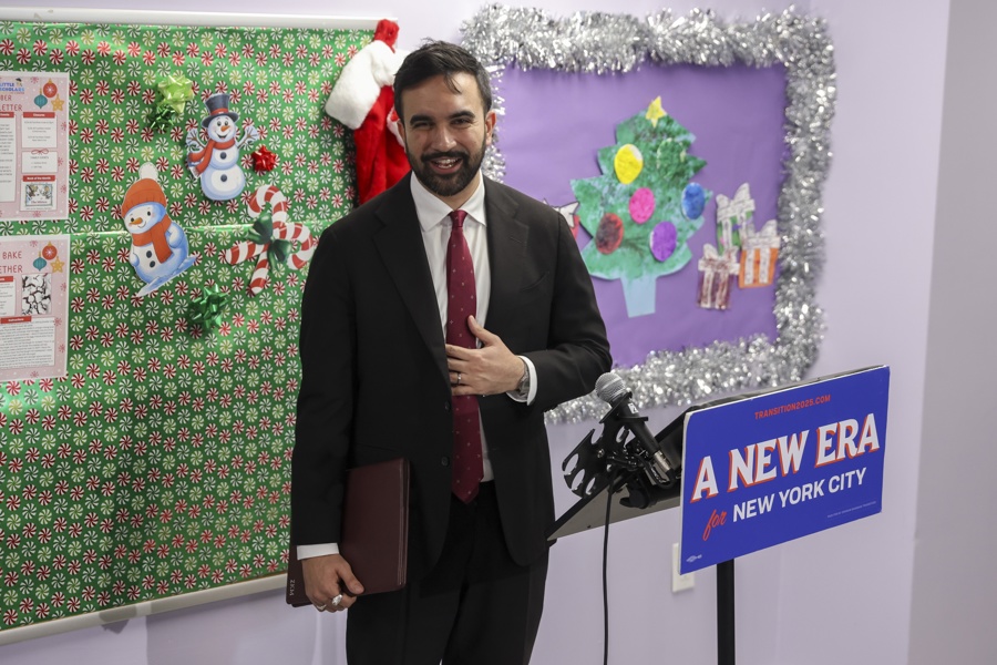 Mayor-elect Zohran Mamdani visits a childcare center in Manhattan Mayor-elect Zohran Mamdani visits a childcare center in Manhattan