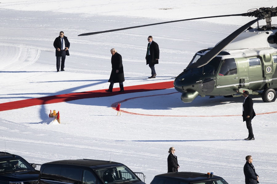 Donald Trump llega al Foro de Davos