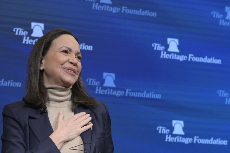 María Corina Machado afirma que Delcy Rodríguez está María Corina Machado afirma que Delcy Rodríguez está