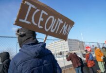 Protesters gather at ICE offices in Minneapolis after fatal shooting