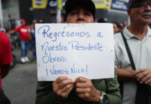 El chavismo convoca una marcha para exigir a EE.UU. la libertad de Maduro y de su esposa