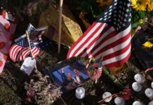 Vigil in Provo, Utah, following American political activist Charlie Kirk's death