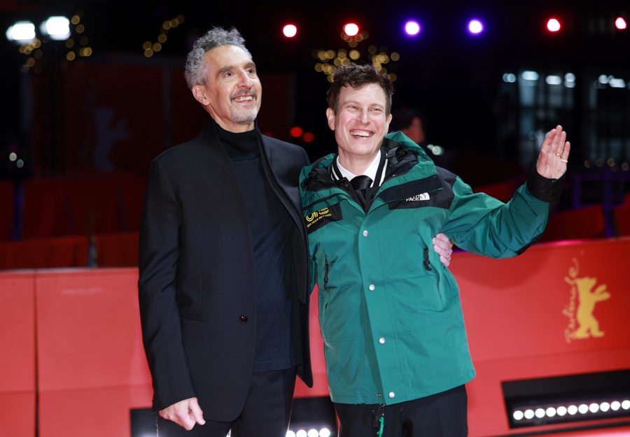  John Turturro (L) and director Noah Segan 