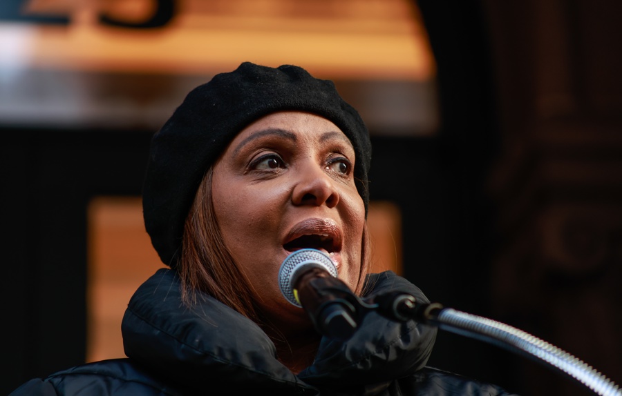 Protest for Humanity at the Public Thather Letitia James