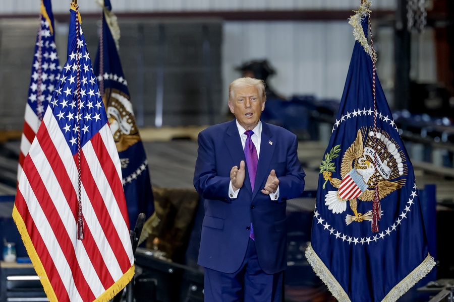 US President Donald Trump speaks at an economic event in Rome, Georgia Donald Trump